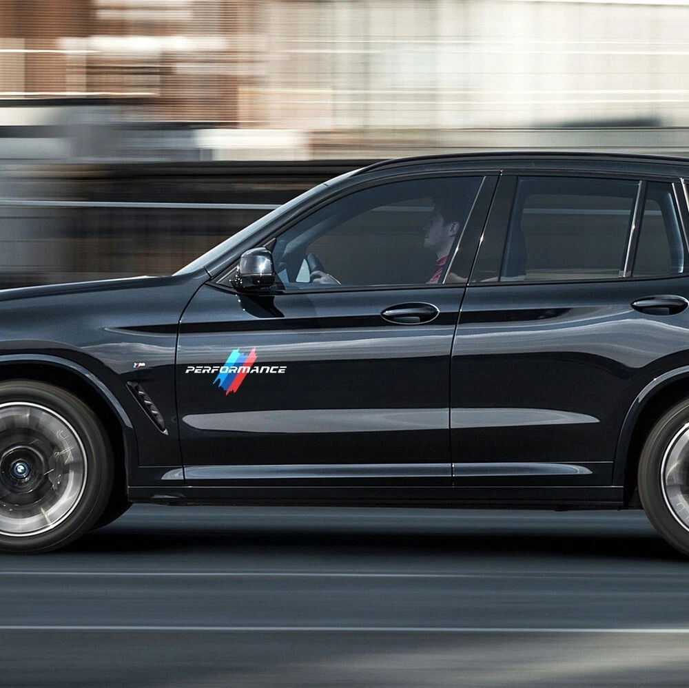 BMW M Performance Sport Car Door Bumper Windows Decorate 3D Sticker Decal