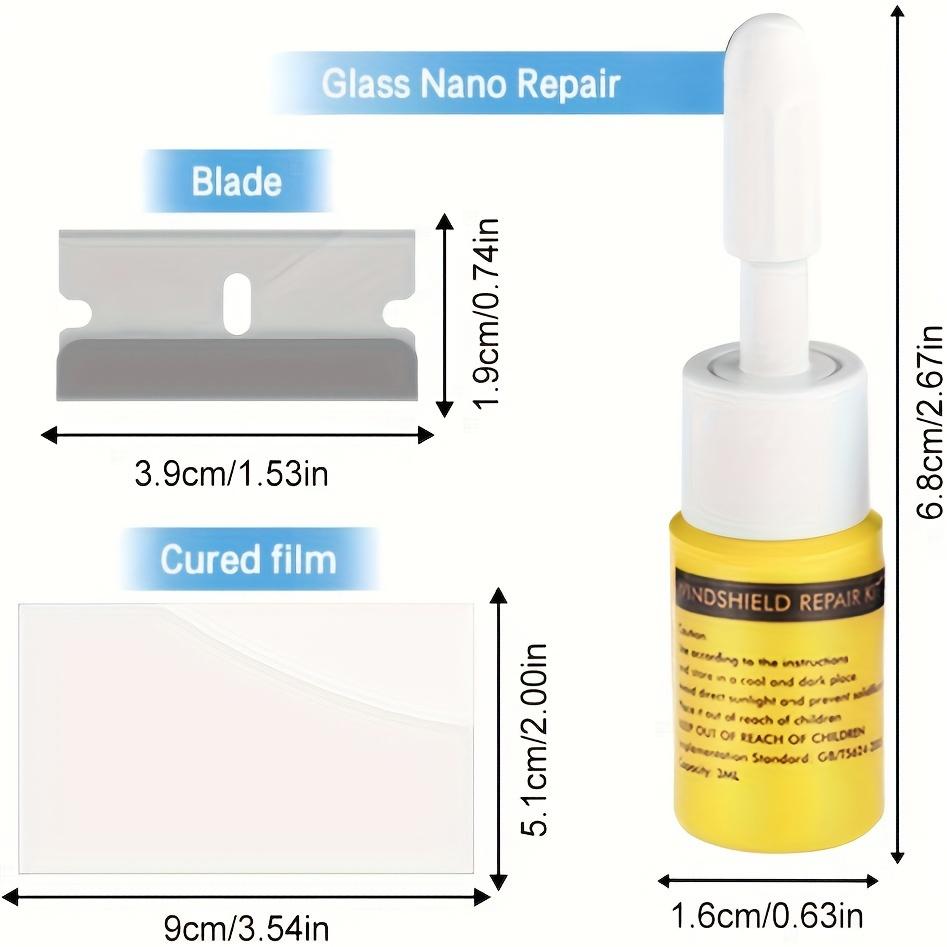 Auto Windshield Repair Kit - Nanofluid Filler for Chip & Star Crack Disappearance, Liquid Glass Maintenance