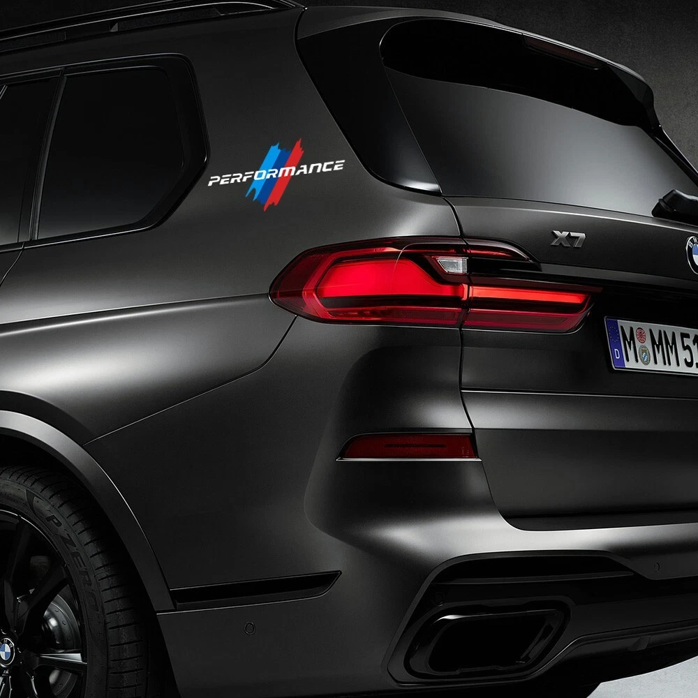BMW M Performance Sport Car Door Bumper Windows Decorate 3D Sticker Decal
