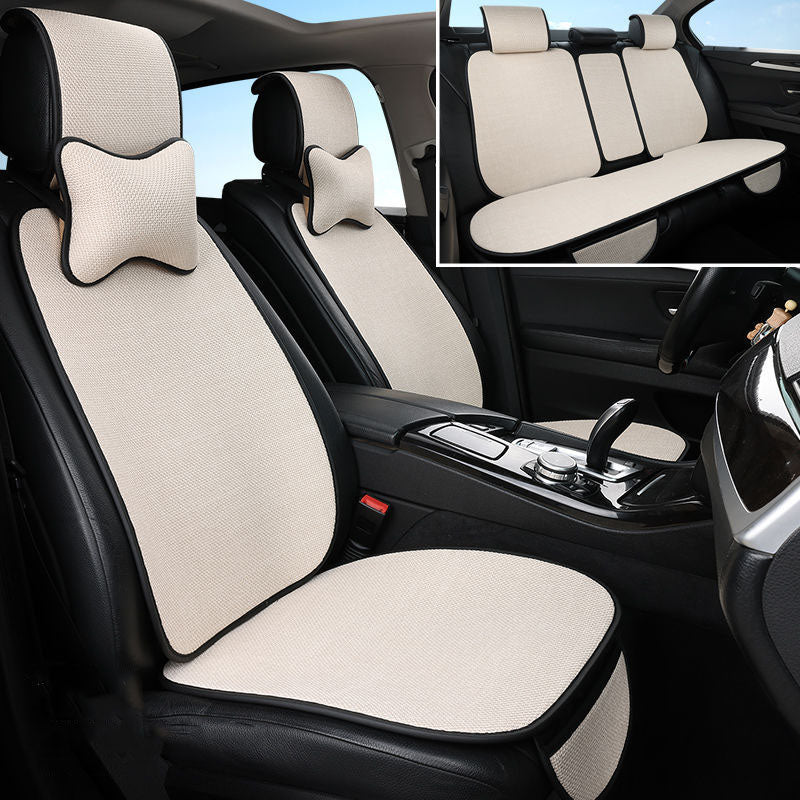 Universal Non-slip Wear-Resistant Linen Seat Cushion Chair Cover