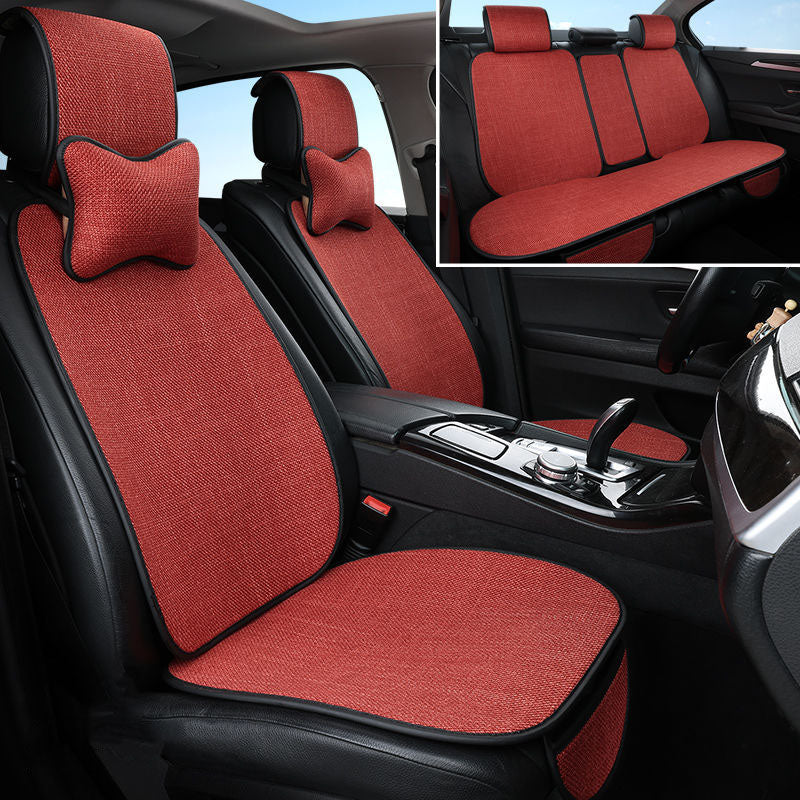 Universal Non-slip Wear-Resistant Linen Seat Cushion Chair Cover