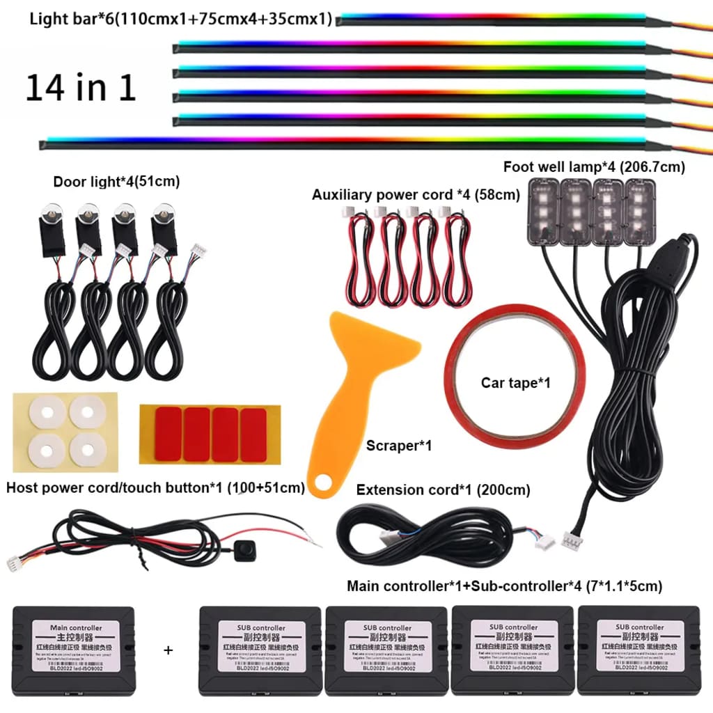 Universal Symphony Car Interior Ambient Lights